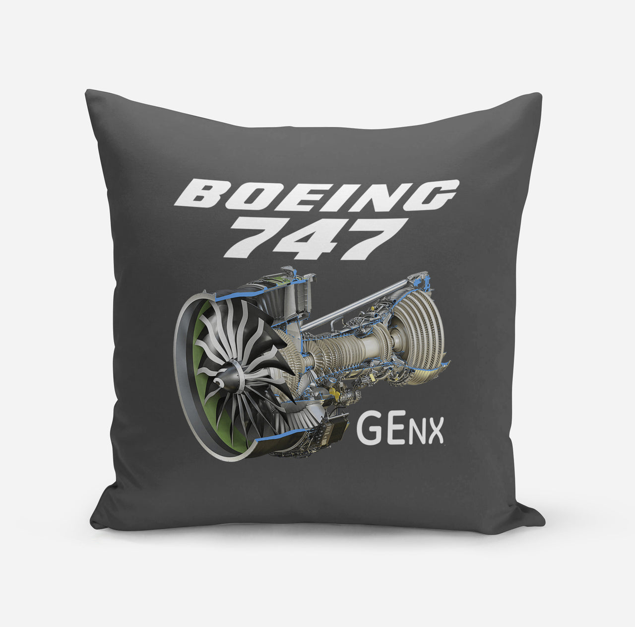 Boeing 747 & GENX Engine Designed Pillows