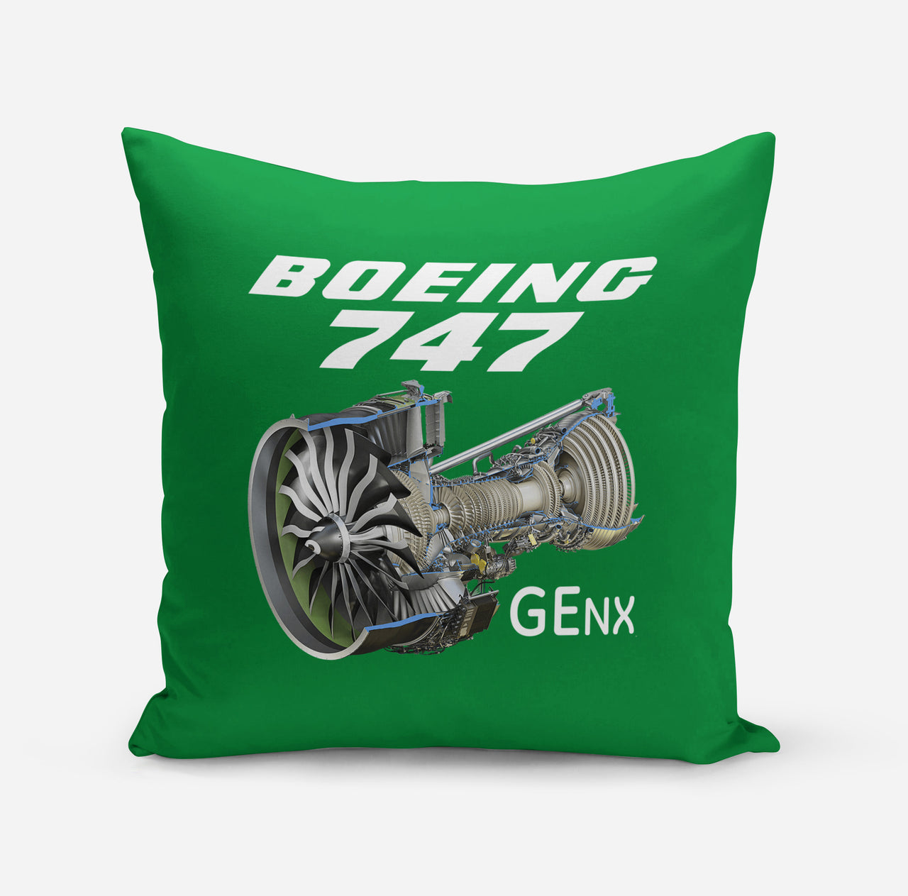 Boeing 747 & GENX Engine Designed Pillows