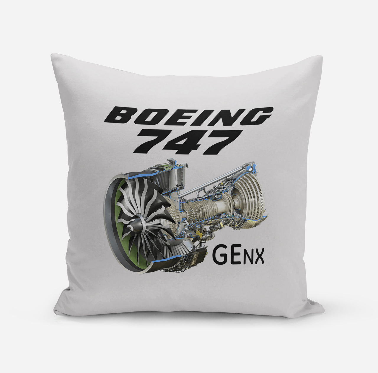 Boeing 747 & GENX Engine Designed Pillows