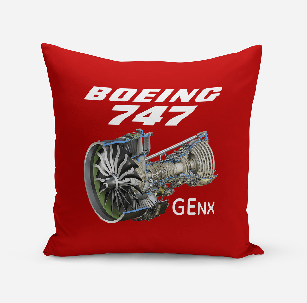 Boeing 747 & GENX Engine Designed Pillows