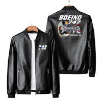 Thumbnail for Boeing 747 & PW4000-94 Engine Designed PU Leather Jackets