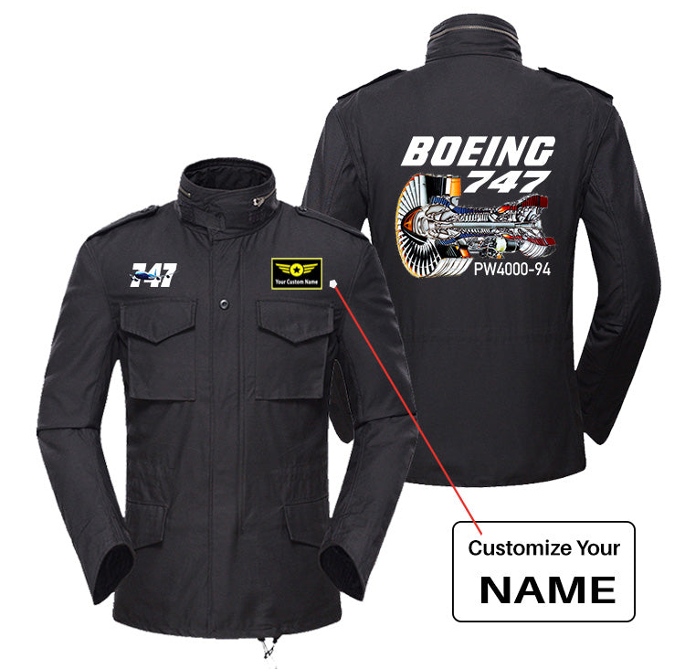 Boeing 747 & PW4000-94 Engine Designed Military Coats