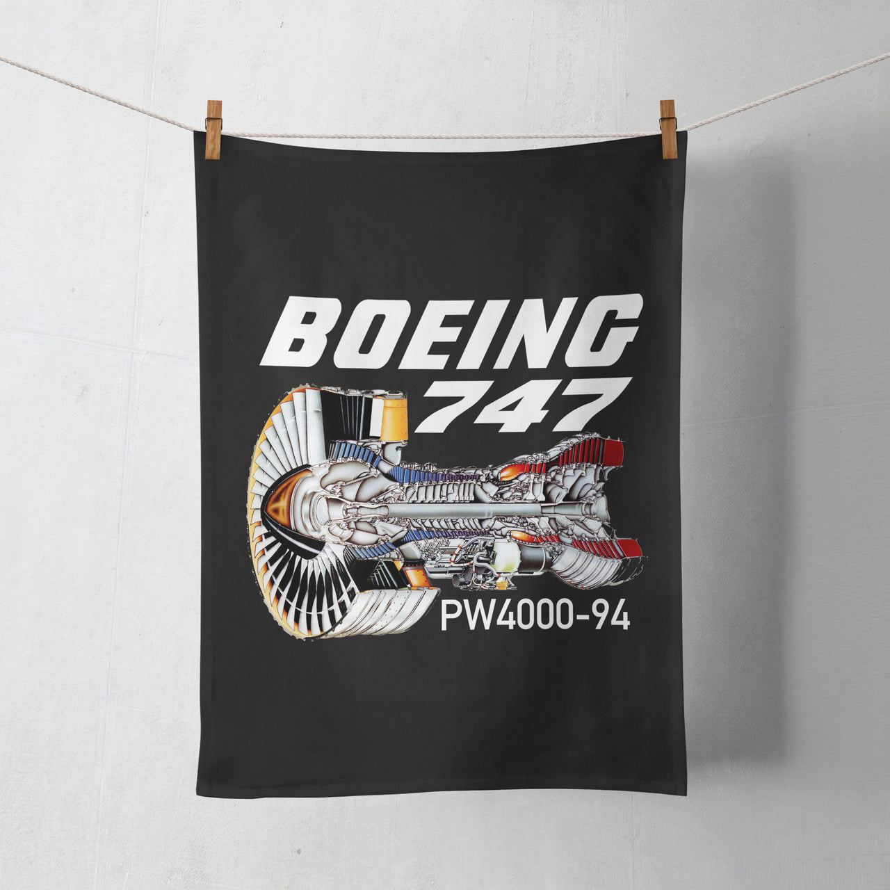 Boeing 747 & PW4000-94 Engine Designed Towels