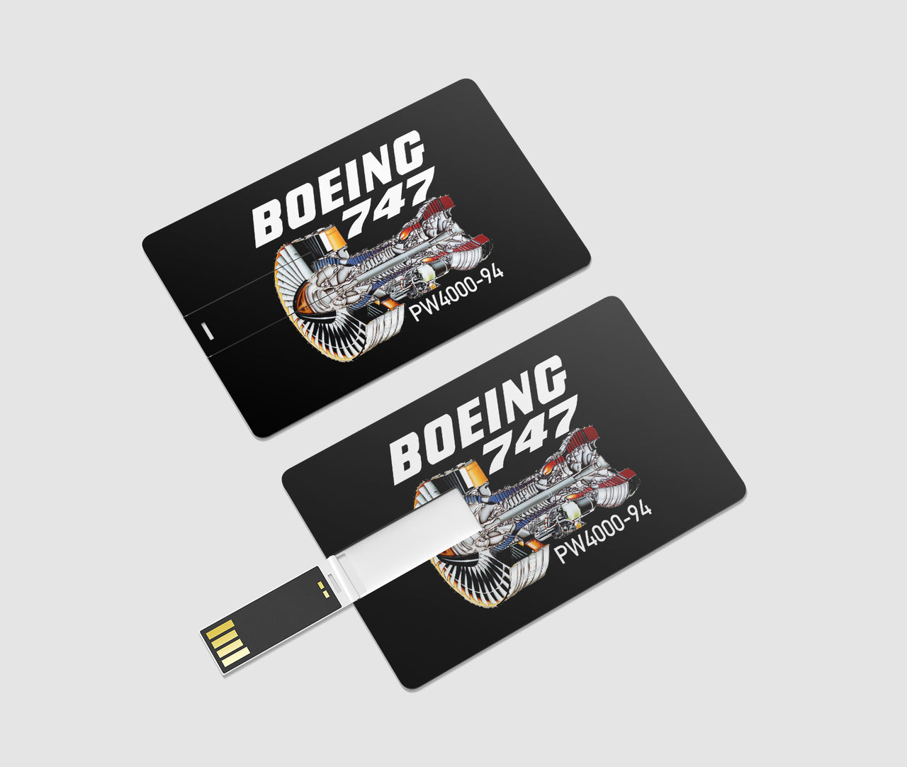 Boeing 747 & PW4000-94 Engine Designed USB Cards