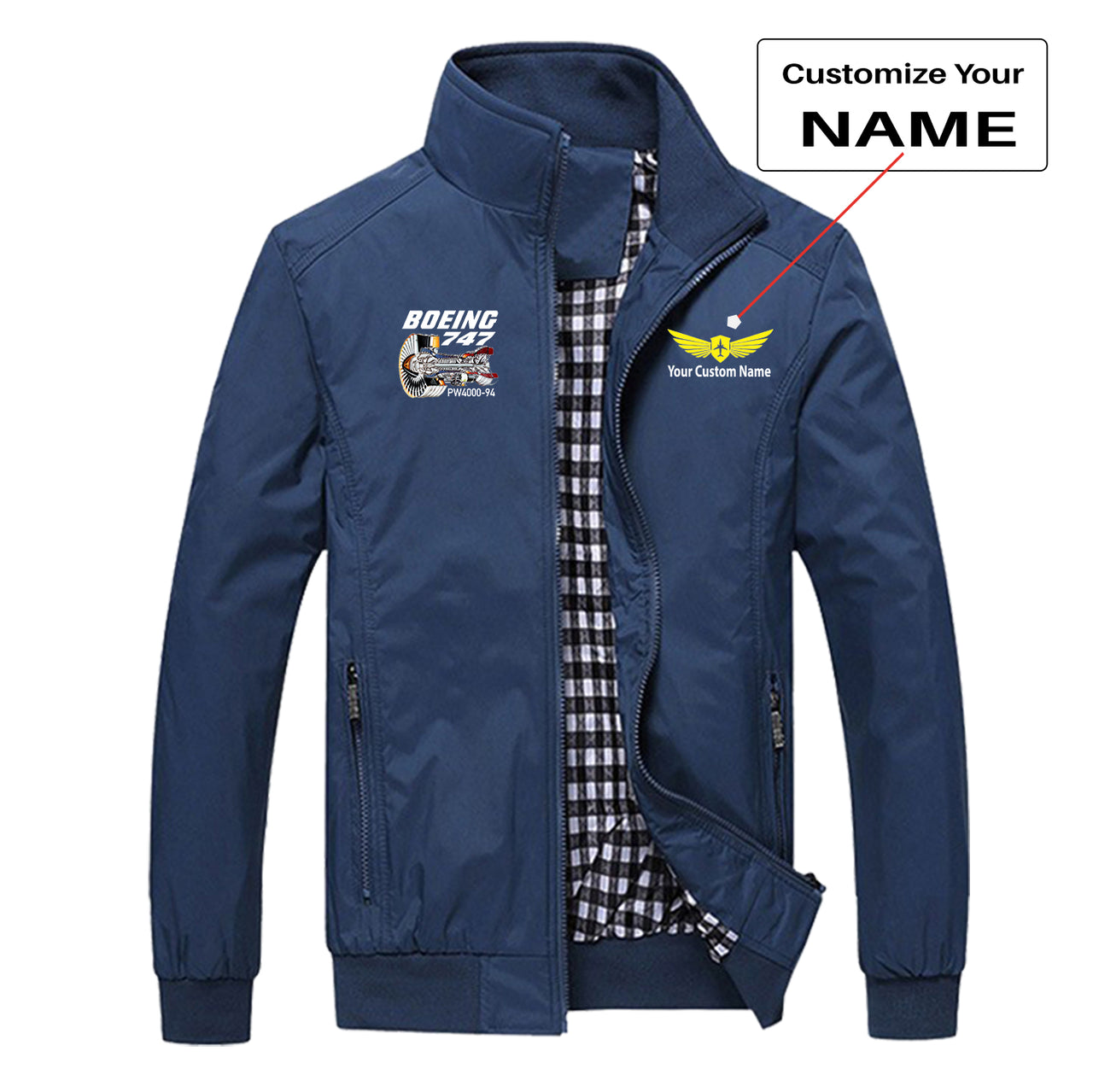 Boeing 747 & PW4000-94 Engine Designed Stylish Jackets