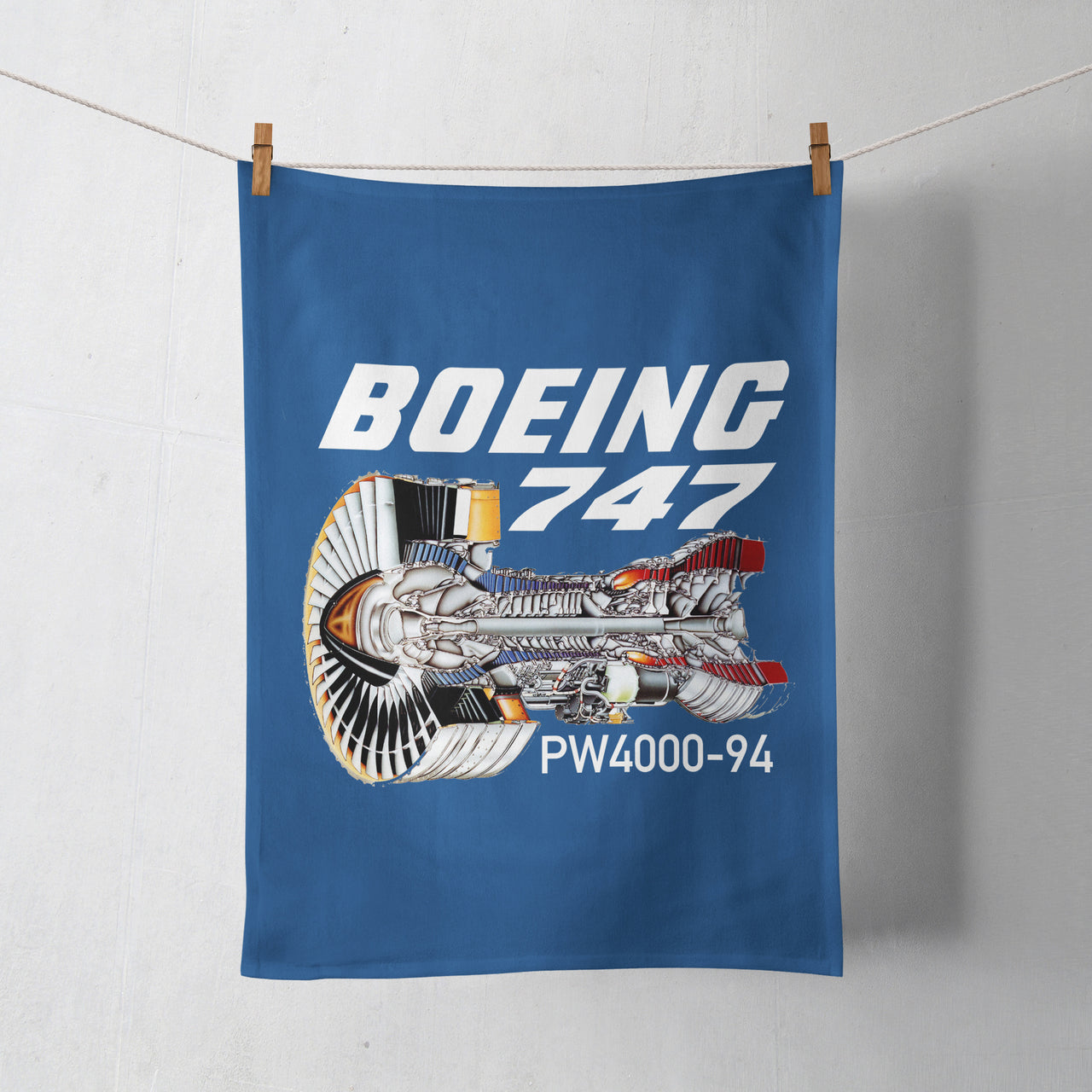 Boeing 747 & PW4000-94 Engine Designed Towels