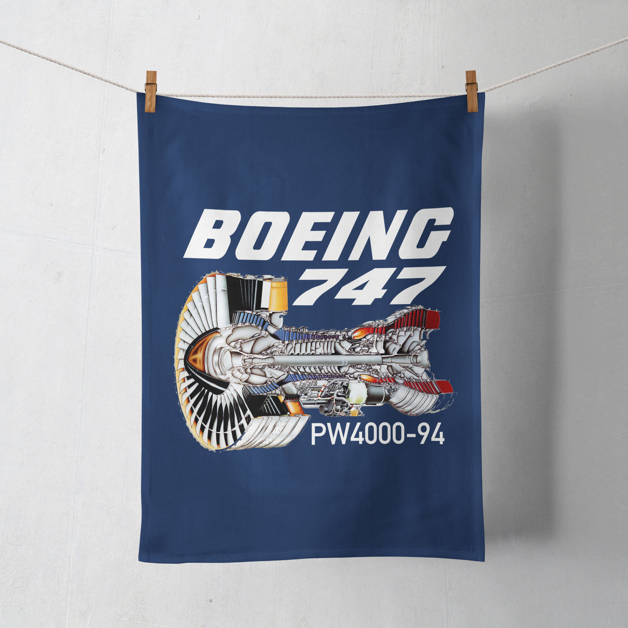 Boeing 747 & PW4000-94 Engine Designed Towels