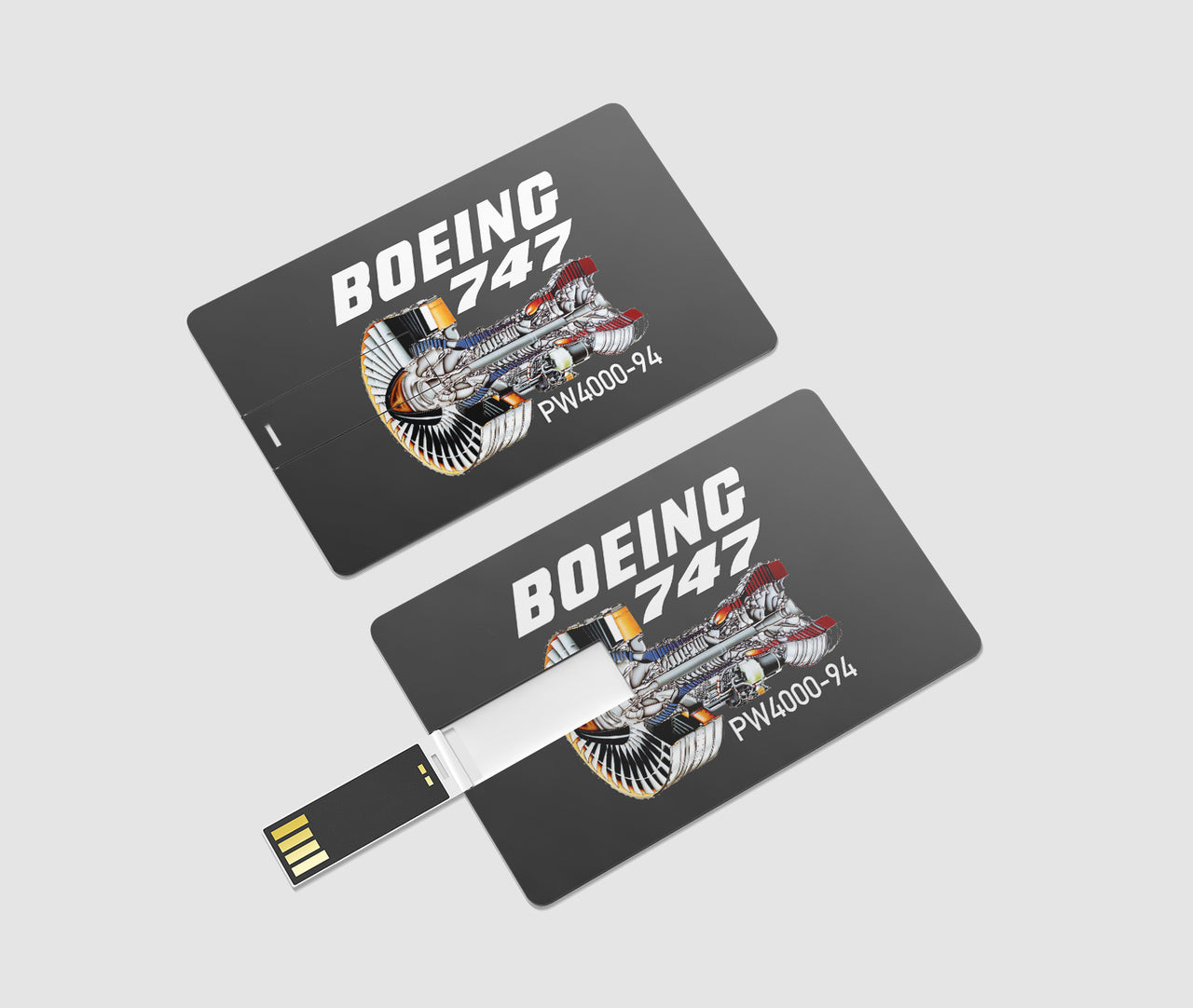 Boeing 747 & PW4000-94 Engine Designed USB Cards