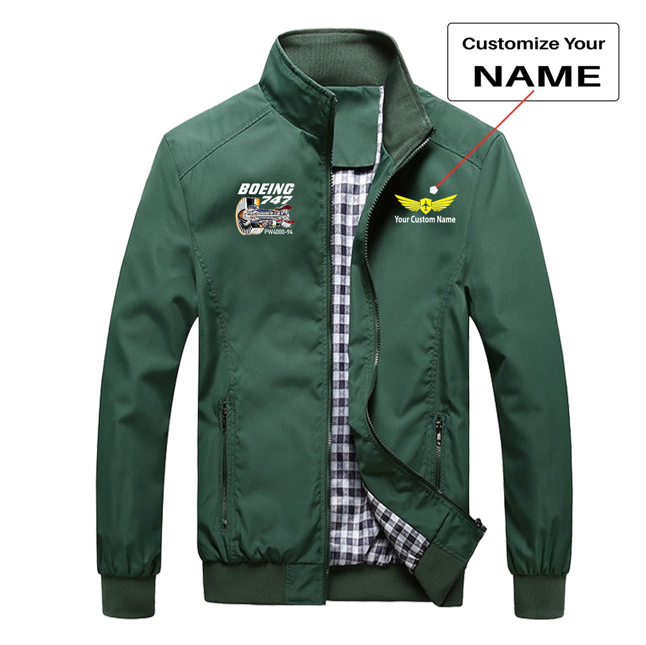 Boeing 747 & PW4000-94 Engine Designed Stylish Jackets