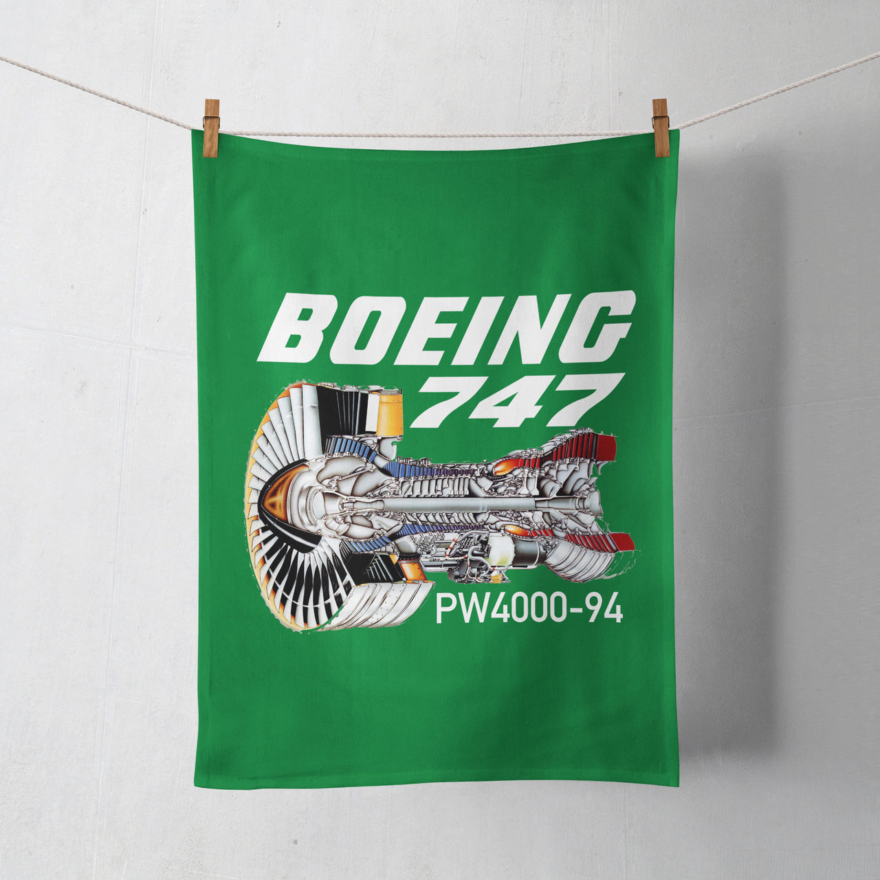 Boeing 747 & PW4000-94 Engine Designed Towels