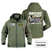 Thumbnail for Boeing 747 & PW4000-94 Engine Designed Military Jackets (Customizable)