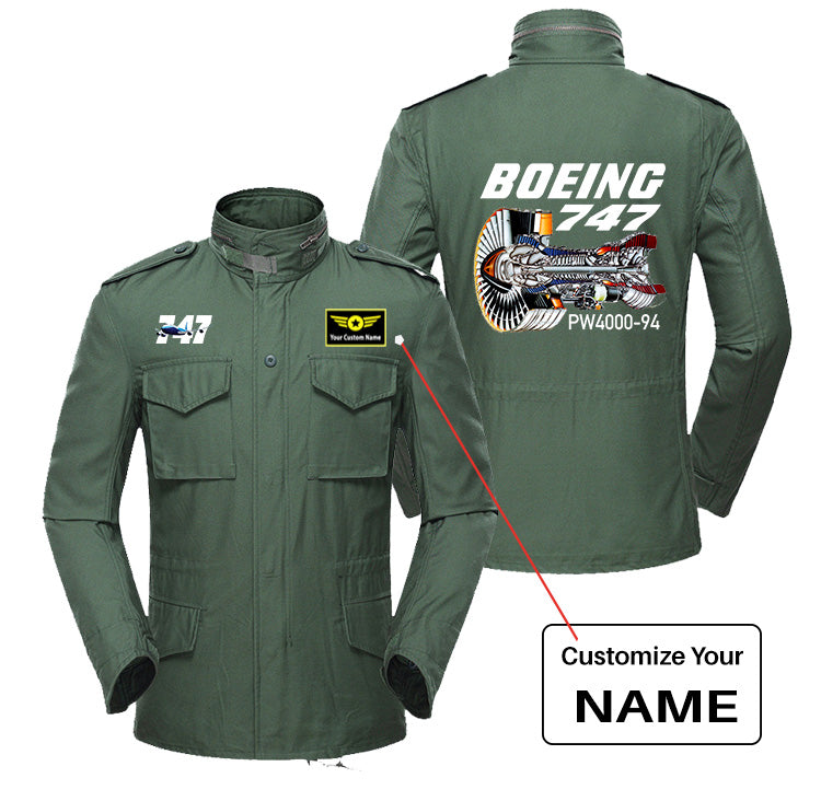 Boeing 747 & PW4000-94 Engine Designed Military Coats