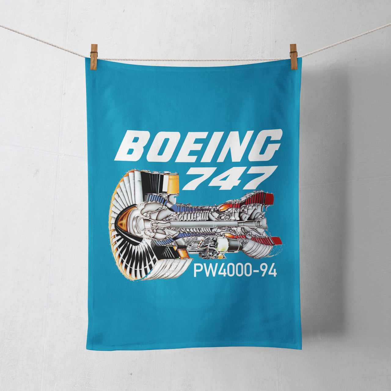 Boeing 747 & PW4000-94 Engine Designed Towels