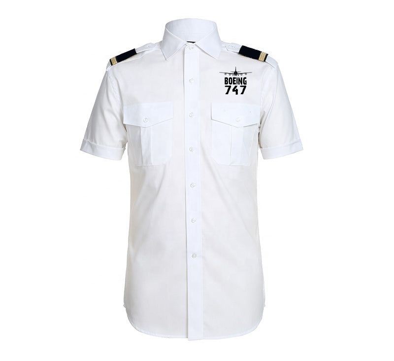 Boeing 747 & Plane Designed Pilot Shirts