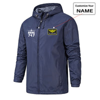 Thumbnail for Boeing 747 & Plane Designed Rain Jackets & Windbreakers