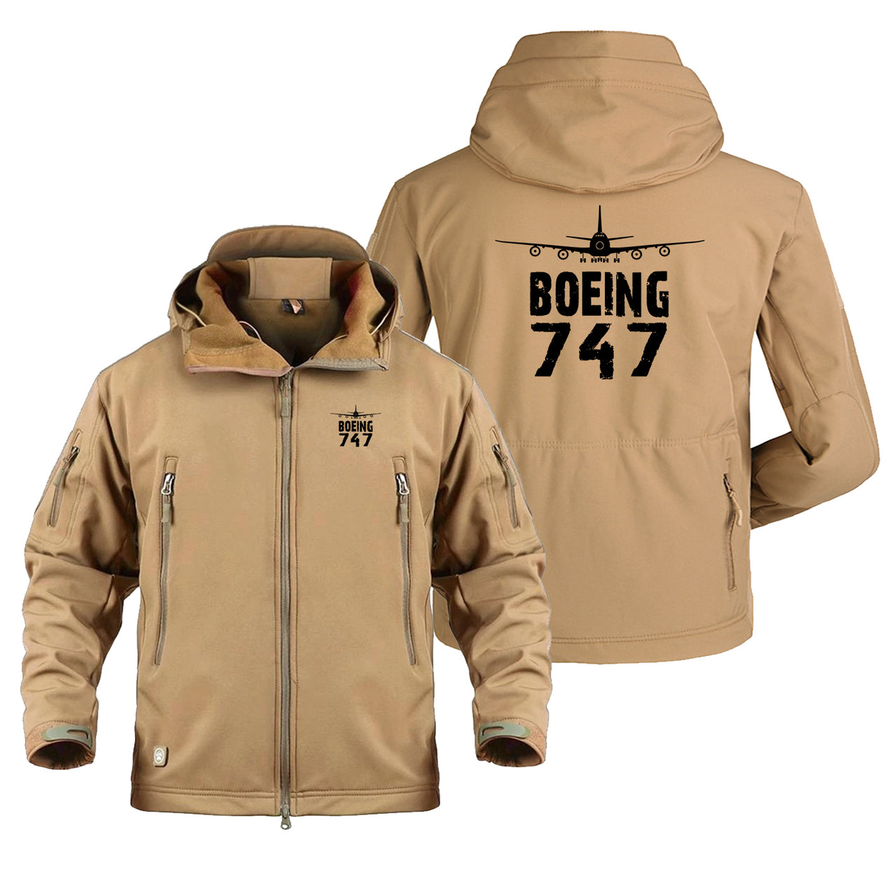 Boeing 747 & Plane Designed Military Jackets (Customizable)