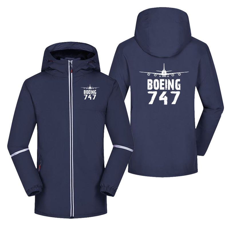 Boeing 747 & Plane Designed Rain Coats & Jackets