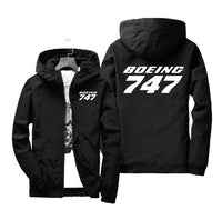 Thumbnail for Boeing 747 & Text Designed Windbreaker Jackets