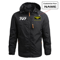 Thumbnail for Boeing 747 & Text Designed Thin Stylish Jackets