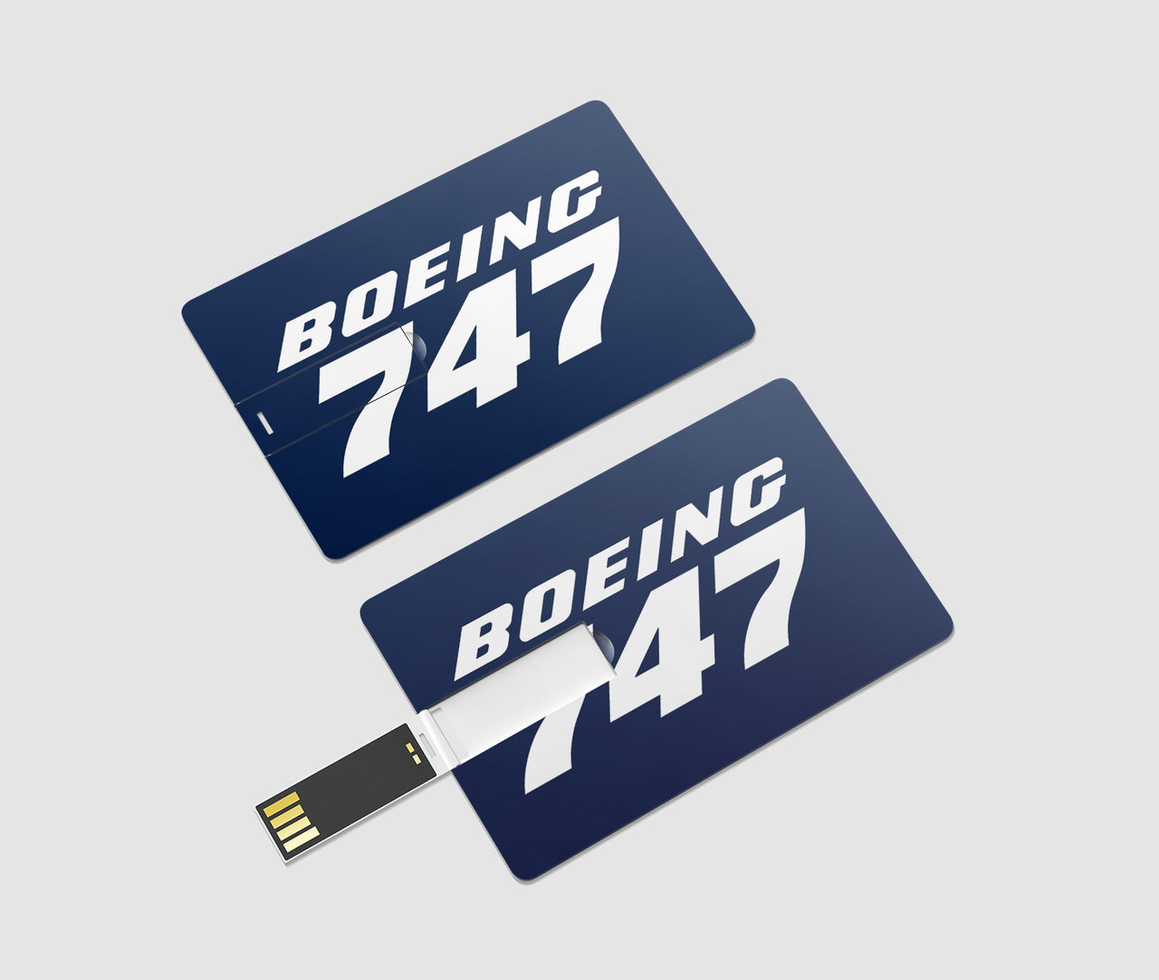 Boeing 747 & Text Designed USB Cards