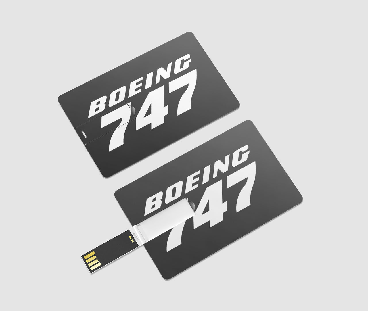 Boeing 747 & Text Designed USB Cards