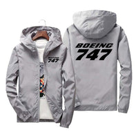 Thumbnail for Boeing 747 & Text Designed Windbreaker Jackets