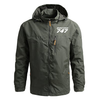 Thumbnail for Boeing 747 & Text Designed Thin Stylish Jackets