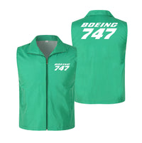 Thumbnail for Boeing 747 & Text Designed Thin Style Vests