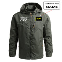 Thumbnail for Boeing 747 & Text Designed Thin Stylish Jackets