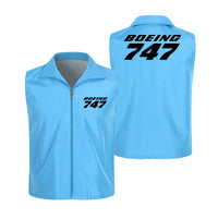 Thumbnail for Boeing 747 & Text Designed Thin Style Vests