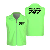 Thumbnail for Boeing 747 & Text Designed Thin Style Vests