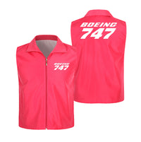 Thumbnail for Boeing 747 & Text Designed Thin Style Vests