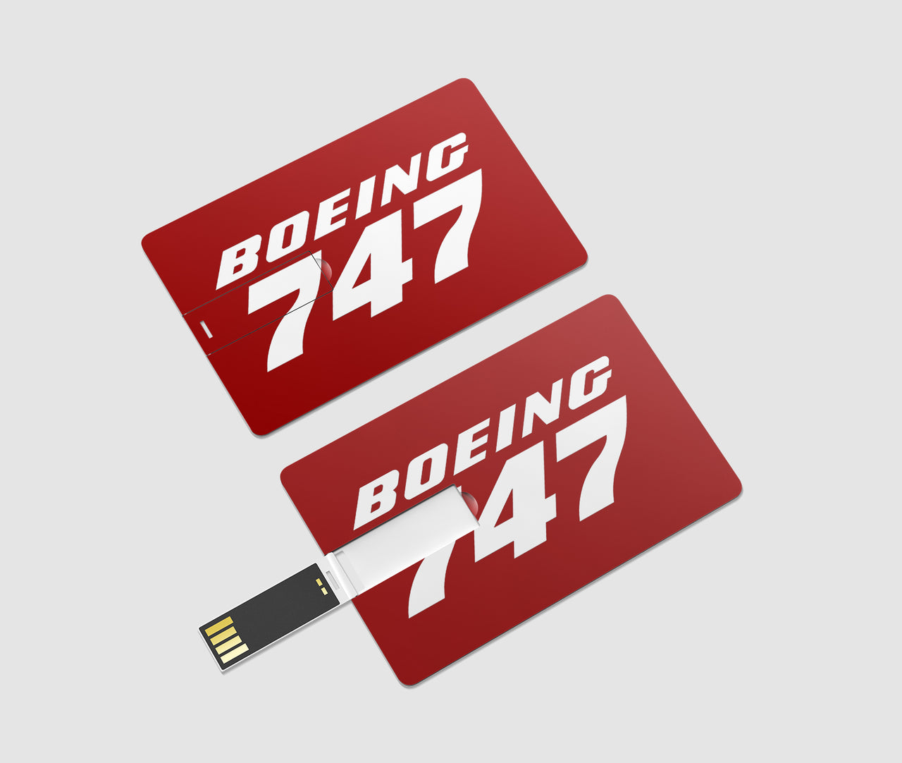 Boeing 747 & Text Designed USB Cards