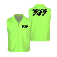 Thumbnail for Boeing 747 & Text Designed Thin Style Vests