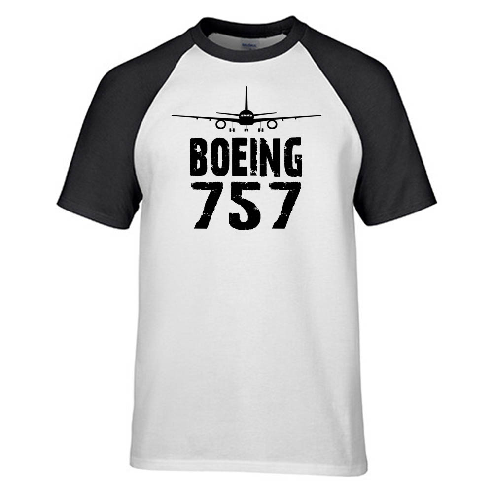 Boeing 757 & Plane Designed Raglan T-Shirts