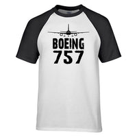 Thumbnail for Boeing 757 & Plane Designed Raglan T-Shirts