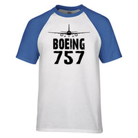 Thumbnail for Boeing 757 & Plane Designed Raglan T-Shirts