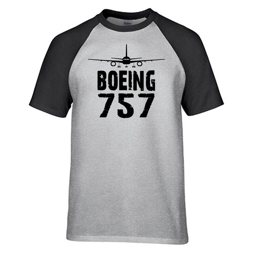 Boeing 757 & Plane Designed Raglan T-Shirts