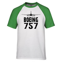 Thumbnail for Boeing 757 & Plane Designed Raglan T-Shirts