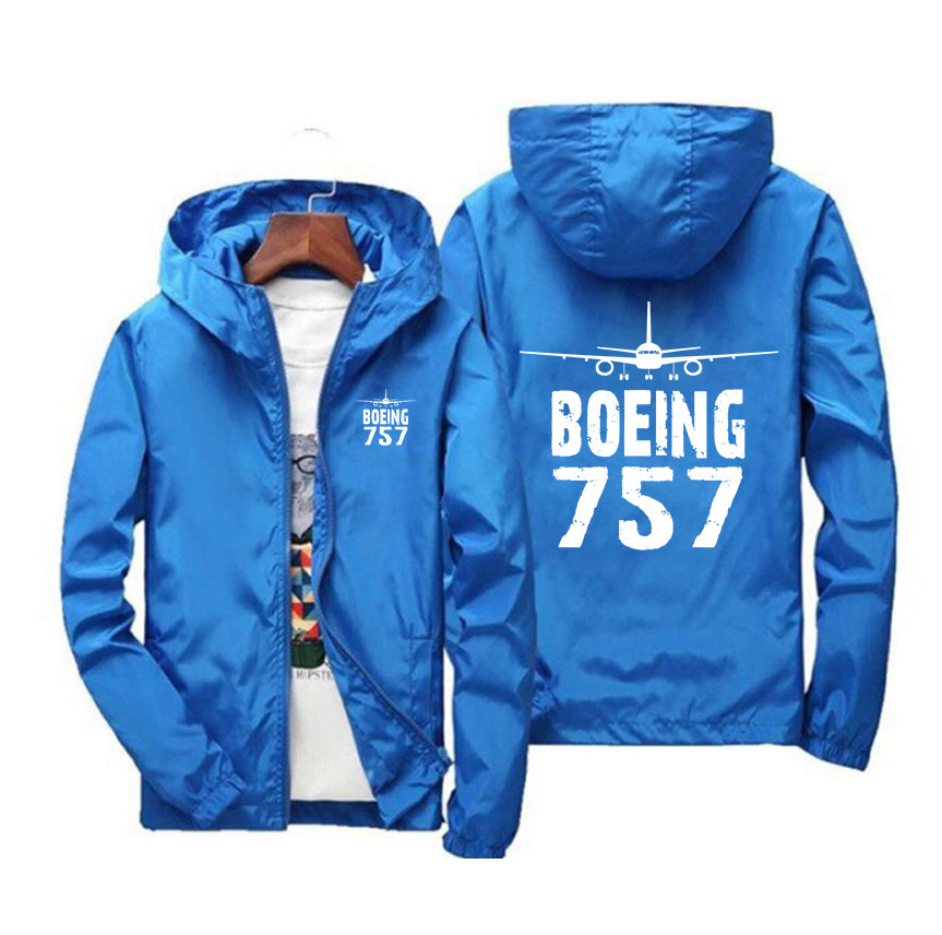 Boeing 757 & Plane Designed Windbreaker Jackets