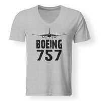 Thumbnail for Boeing 757 & Plane Designed V-Neck T-Shirts