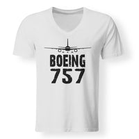 Thumbnail for Boeing 757 & Plane Designed V-Neck T-Shirts