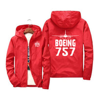 Thumbnail for Boeing 757 & Plane Designed Windbreaker Jackets