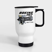 Thumbnail for Boeing 757 & Rolls Royce Engine (RB211) Designed Travel Mugs (With Holder)