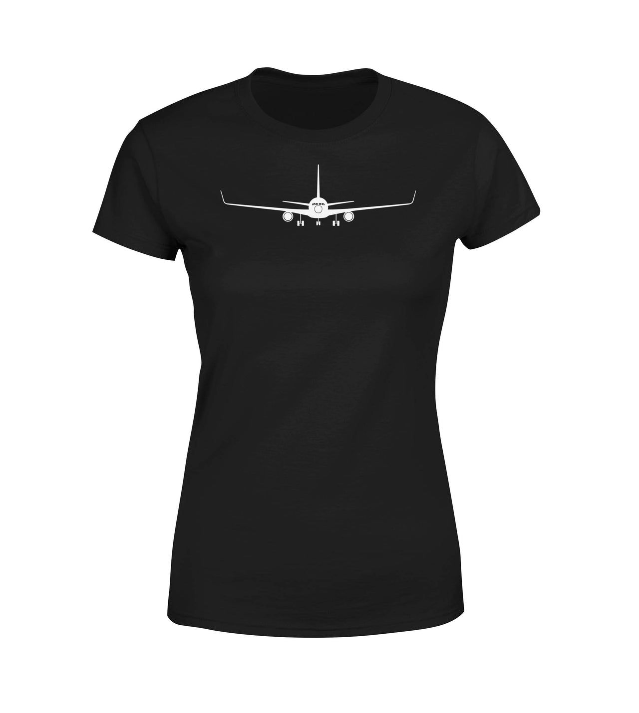 Boeing 767 Silhouette Designed Women T-Shirts