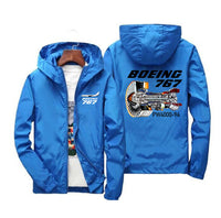 Thumbnail for Boeing 767 Engine (PW4000-94) Designed Windbreaker Jackets