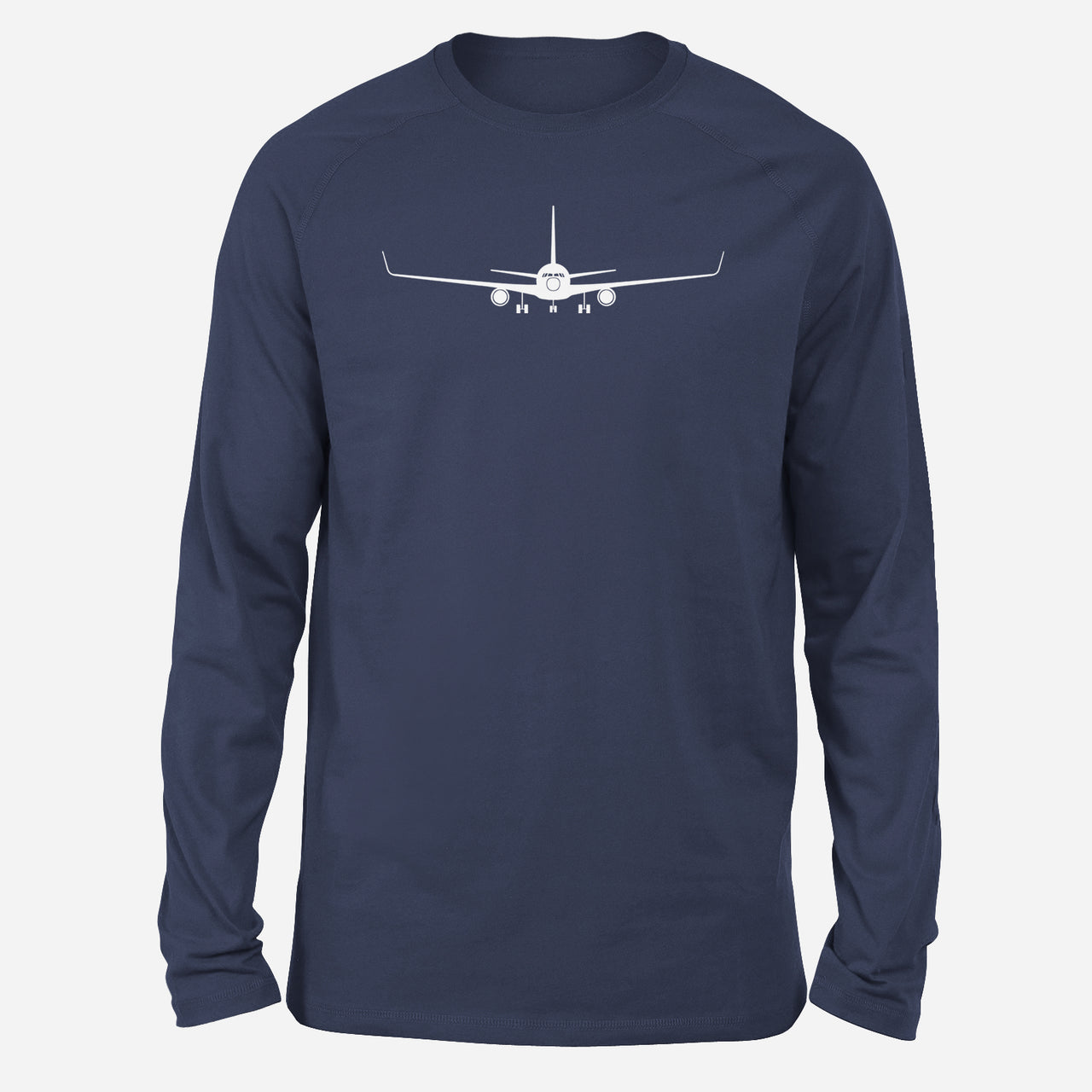 Boeing 767 Silhouette Designed Long-Sleeve T-Shirts