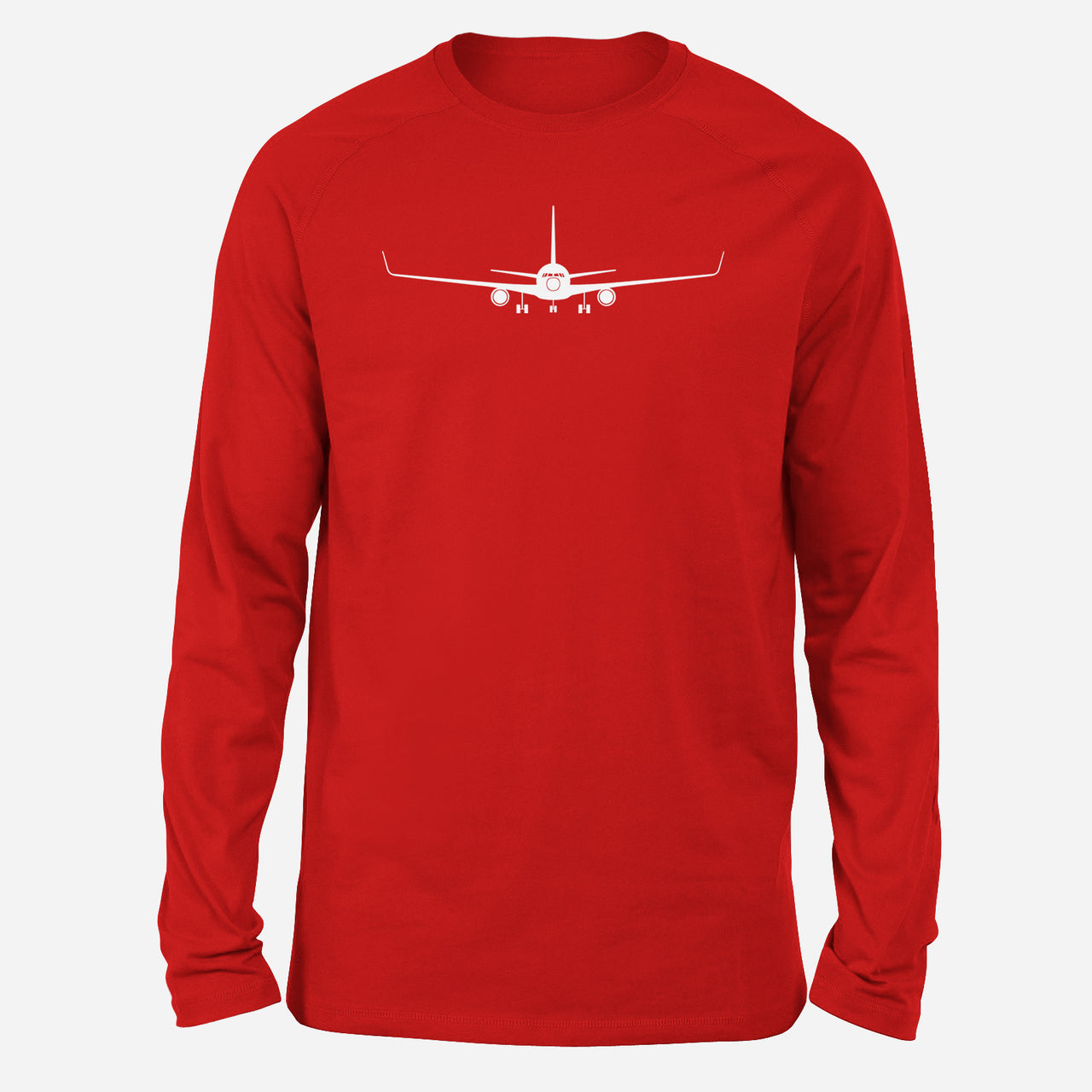 Boeing 767 Silhouette Designed Long-Sleeve T-Shirts