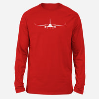 Thumbnail for Boeing 767 Silhouette Designed Long-Sleeve T-Shirts