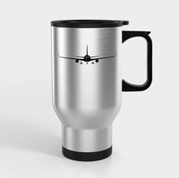 Thumbnail for Boeing 767 Silhouette Designed Travel Mugs (With Holder)